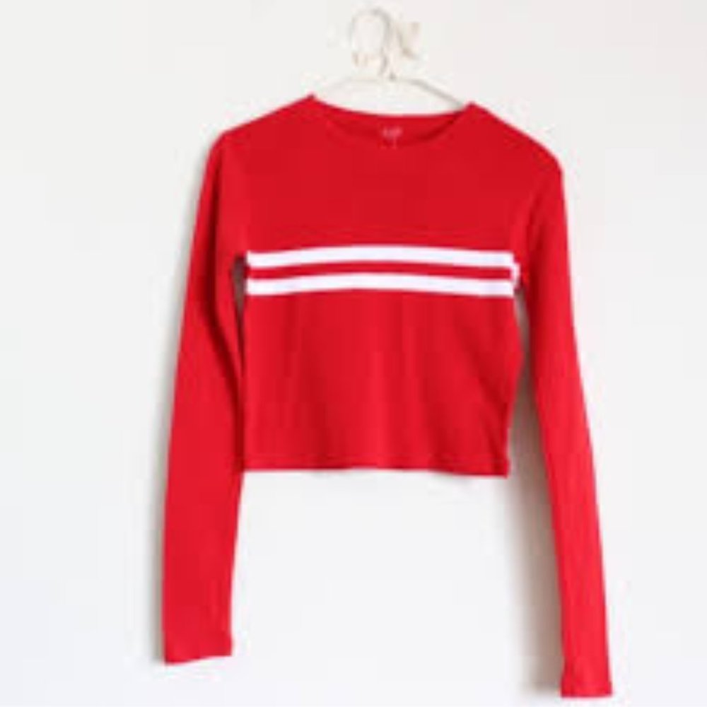New brandy melville  red stripe tee